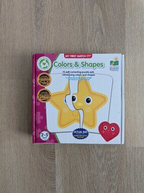 My First Match It - Colors and Shapes - Self-Correcting Matching Puzzles